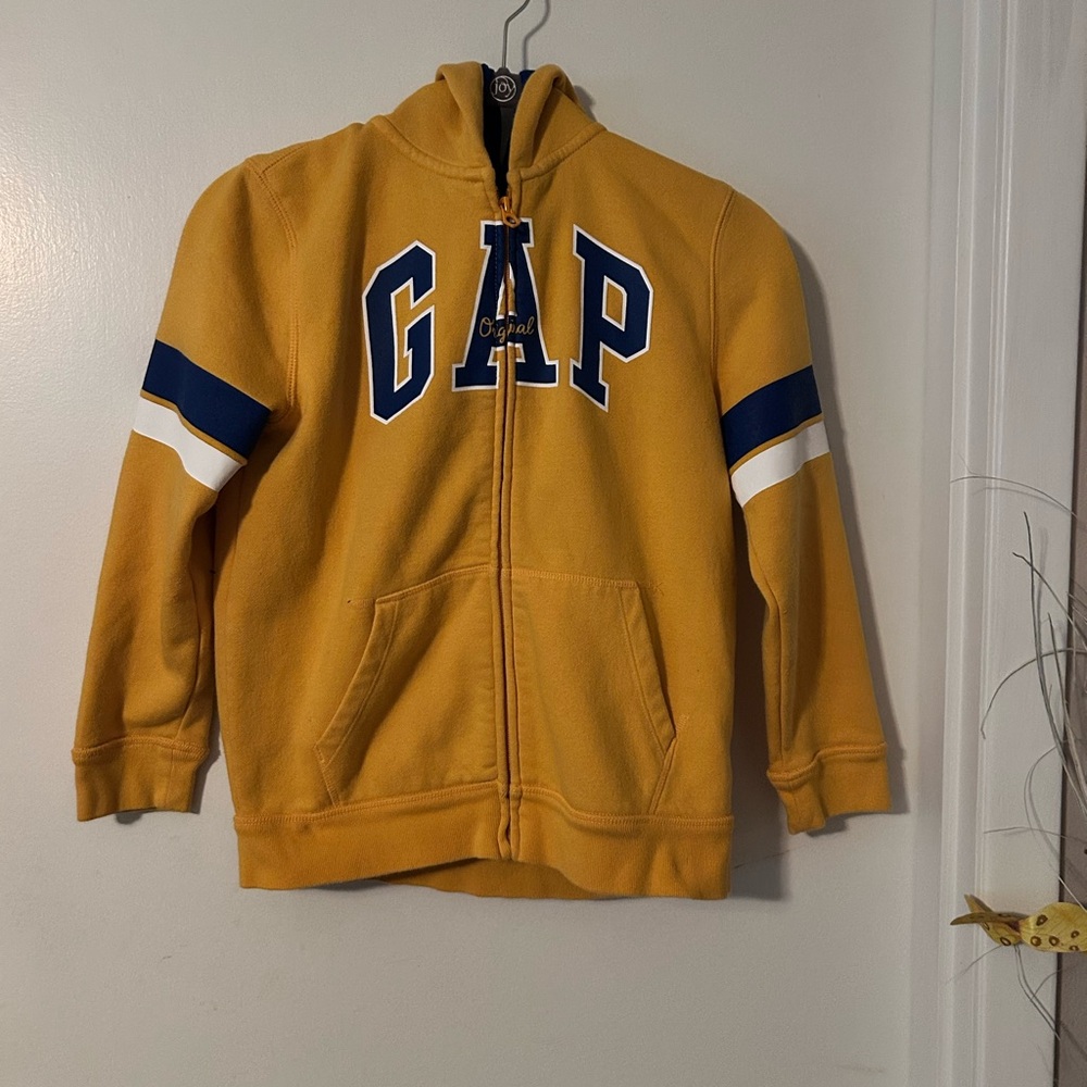 GAP Kids Yellow and Blue Hoodie